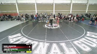 100 lbs Quarters & Wb (16 Team) - Nash Johnston, Utah Gold vs Mercer Hamilton, Mat Demons