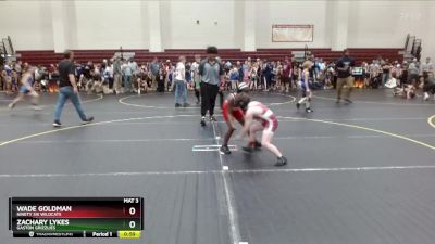 82 lbs Quarterfinal - Wade Goldman, Ninety Six Wildcats vs Zachary Lykes, Gaston Grizzlies