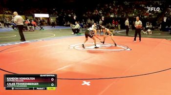 120 Class 4 lbs Quarterfinal - Kamdon VonHolten, Raymore-Peculiar vs Caleb Frankenberger, Lafayette (Wildwood)