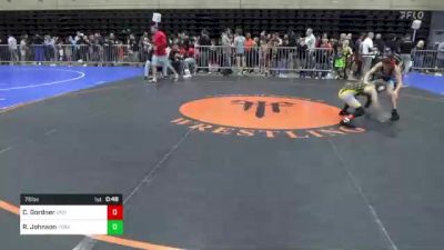 78 lbs Round Of 16 - Conner Gordner, Unityville, PA vs Reese Johnson, York, PA