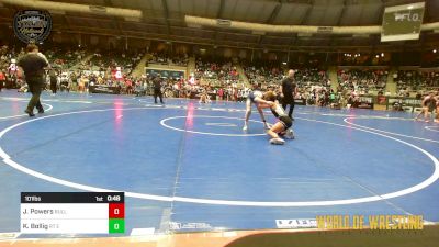 101 lbs Consi Of 16 #2 - Jacob Powers, Bulldog Premier Wrestling Club vs Kolten Bollig, RT Elite