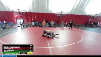 170 lbs Quarterfinals (8 Team) - Seth Newby, Bemidji vs Toren Vandenbush, Random Lake