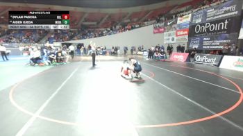 5A Boys 190 lbs Champ. Round 1 - Aiden Ojeda, McKay Boys vs Dylan Pascua, Hillsboro Boys