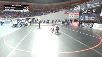 5A Boys 190 lbs Champ. Round 1 - Aiden Ojeda, McKay Boys vs Dylan Pascua, Hillsboro Boys