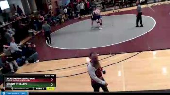 285 lbs Cons. Semi - Brady Phillips, Kelso vs Jaxson Washington, Coeur D`Alene High School