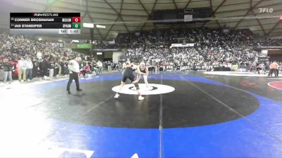 Boys 4A 157 lbs Champ. Round 1 - Ian Standifer, Spanaway Lake vs Conner Brosnahan, Moses Lake