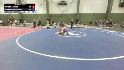 Junior FK - 138 lbs Cons. Round 4 - Atheer Alwadi, Punisher Wrestling Company vs Jameson Bradford, Lake Stevens Wrestling Club