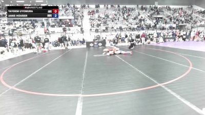 62 kg Champ. Rd Of 64 - Taydem Uyemura, Argo Wrestling Club vs Janie Houser, Menlo Wrestling Club