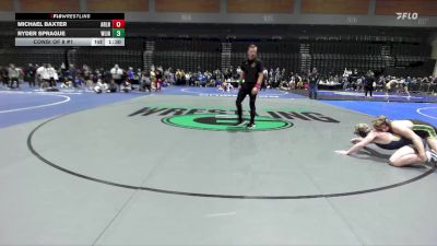 138 lbs Consi Of 8 #1 - Michael Baxter, Arlington vs Ryder Sprague, West Linn