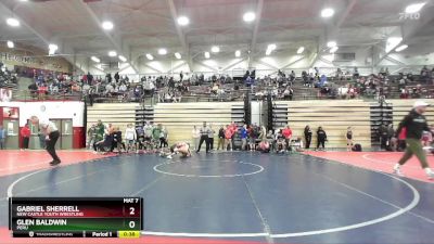 132 lbs Cons. Round 5 - Glen Baldwin, Peru vs Gabriel Sherrell, New Castle Youth Wrestling