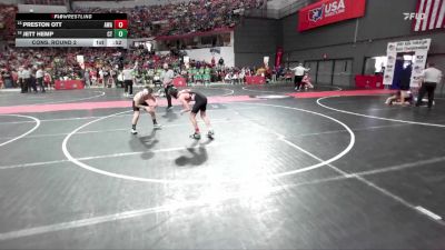 110 lbs Cons. Round 2 - Preston Ott, Askren Wrestling Academy vs Jett Hemp, Crass Trained