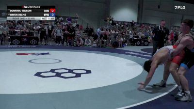 72 kg Champ. Rd Of 16 - Dominic Wilson, Ranger 47 Wrestling Club vs Owen Hicks, West Point Wrestling Club