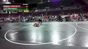 W-112 lbs Semis & 3rd Wb (16 Team) - Savannah Winkleblack, Michigan vs Lexus Bertagnolli, Utah