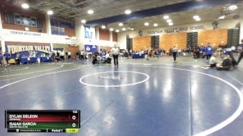 132 lbs Champ. Round 1 - Dylan DeLeon, Serrano vs Isaiah Garcia, South Hills Hs