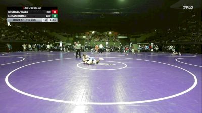 113 lbs Round Of 32 - Michael Valle, Bishop Union vs Lucas Duran, Madera