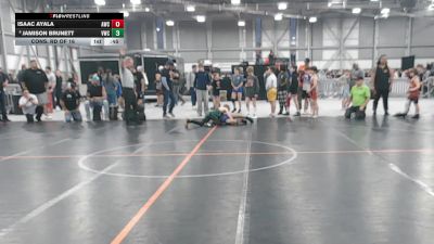 78 lbs Cons. Rd Of 16 - Isaac Ayala, Asylum Wrestling Club vs Jamison Brunett, Viper Wrestling Club