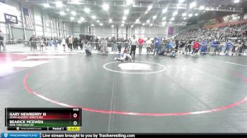 67 lbs Cons. Round 4 - Bearick McEwen, Mine Yard Dogs WC vs Gary Newberry Iii, Lewis Academy Wrestling