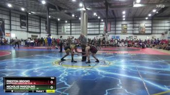 190 lbs Round 2 (4 Team) - Nicholas Mascolino, MOORE COUNTY BRAWLERS - GOLD vs Preston Brooks, BEASTWORKS WRESTLING CLUB