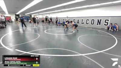 113 lbs Cons. Round 3 - Ryan Dimalanta, Rancho Bernardo Wrestling Club vs Logann Ruiz, Los Alamitos High School