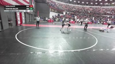 76 lbs Cons. Round 3 - Sawyer Miller, Milton Monsters/Team Nazar vs Ezra Black, Victory School Of Wrestling