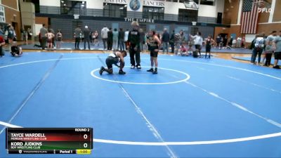 102-113 lbs Round 2 - Tayce Wardell, Morgan Wrestling Club vs Kord Judkins, Roy Wrestling Club