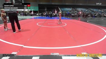 49 lbs 3rd Place - Isaiah Lopez, Black Fox Academy vs Weston Molinaro, Rising Sun Wrestling Club