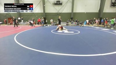 Junior FK - 157 lbs Champ. Round 1 - Zachariah Delgado, Riverhawk Wrestling Academy vs Thomas Megal, Seattle Wrestling Club