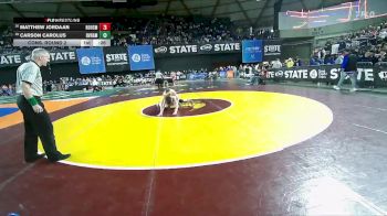 Boys 3A 120 lbs Cons. Round 2 - Matthew Jordaan, Roosevelt vs Carson Carolus, River Ridge