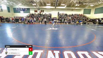 132 lbs Quarterfinal - Caleb O'Rourke, Salem vs Aidan Williams, Windham