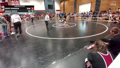 95-101 lbs Semifinal - Hailey Robinson, Thermopolis Middle School vs Abigale Wentz, Cody Middle School