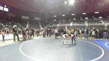 98 lbs Semifinal - Hayden Harshman, North Big Horn Rams vs Dominic Ornelas, Bear Creek Jr. Wrestling
