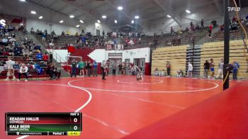 126 lbs Cons. Round 3 - Keagan Hallis, Eastbrook vs Kale Beer, Adams Central