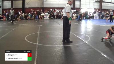 40 lbs Semifinal - Madison Dragon, Upper Dublin vs Oliver Bartholomew, Unattached