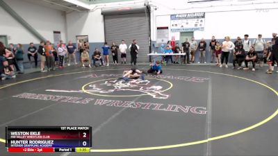 74 lbs 1st Place Match - Weston Ekle, Mid Valley Wrestling Club vs Hunter Rodriguez, Interior Grappling Academy