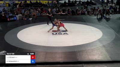 132 lbs Rnd Of 128 - Jet Brown, MO vs Jayce Kolendich, MT