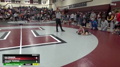 B-6 lbs Round 4 - Kai Riniker, East Buchanan Mat Club vs Mason Thomas, DC ELITE