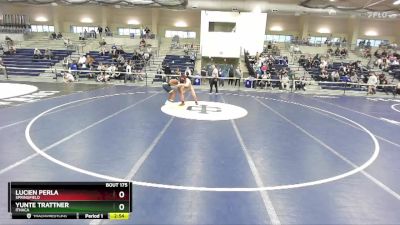 157 lbs Champ. Round 2 - Yunte Trattner, Ithaca vs Lucien Perla, Springfield