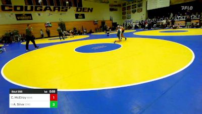 135 lbs Consi Of 16 #2 - Caleb McElroy, Bakersfield vs Aaron Silva, Corona Del Mar