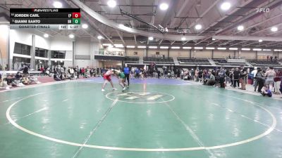 175 lbs Quarterfinal - Jorden Carl, East Providence vs Gianni Santo, Bishop Hendricken