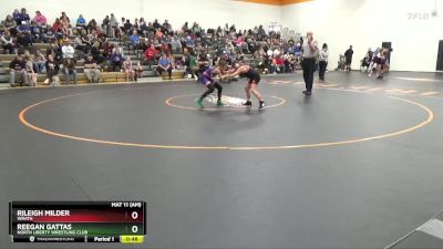 N-4 lbs Quarterfinal - Rileigh Milder, Wrath vs Reegan Gattas, North Liberty Wrestling Club