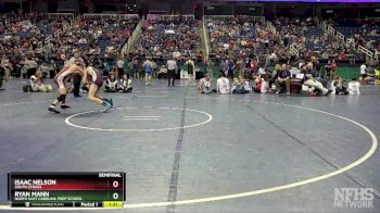 1A 138 lbs Semifinal - Ryan Mann, North East Carolina Prep School vs Isaac Nelson, South Stokes