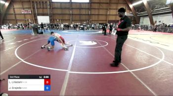 126A lbs 3rd Place - Luke Lilledahl, X-calibur Athletics vs Jesse Grajeda, Sunkist Kids Monster Garage