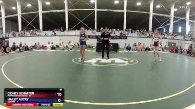 84 lbs Placement Matches (8 Team) - Gianna Allen, Pennsylvania Blue vs Adleigh DeWerff, Illinois