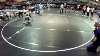 85 lbs Champ. Round 2 - Holden Thompson, Gretna Youth Wrestling Club vs Lucas Lohmeier, Norris Wrestling Club