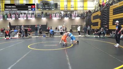 115 lbs Quarters - Clara Ball, Big Game Wrestling Club vs Amelia Terrill, Iowa