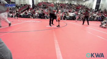 49 lbs Round Of 16 - Beaudie Beckstrom, Cowboy Wrestling Club vs Britt Voth, Enid Youth Wrestling Club