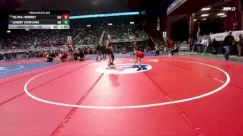 135 lbs Champ. Round 1 - Olivia Herget, Cheyenne Central vs Gabby Dowling, Greybull/Riverside
