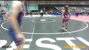 82 lbs Consolation - Katelee Cole, Tulsa Blue T Panthers vs JaeBrie Defender, Matpac