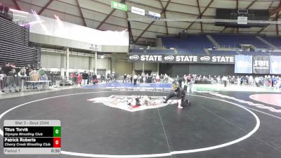 71 lbs Champ. Rd Of 32 - Titus Torvik, Olympia Wrestling Club vs Patrick Roberts, Cherry Creek Wrestling Club