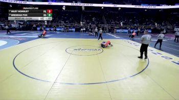 II-126 lbs Champ. Round 1 - Riley Horsley, Portville vs Brendan Fox, Seaford